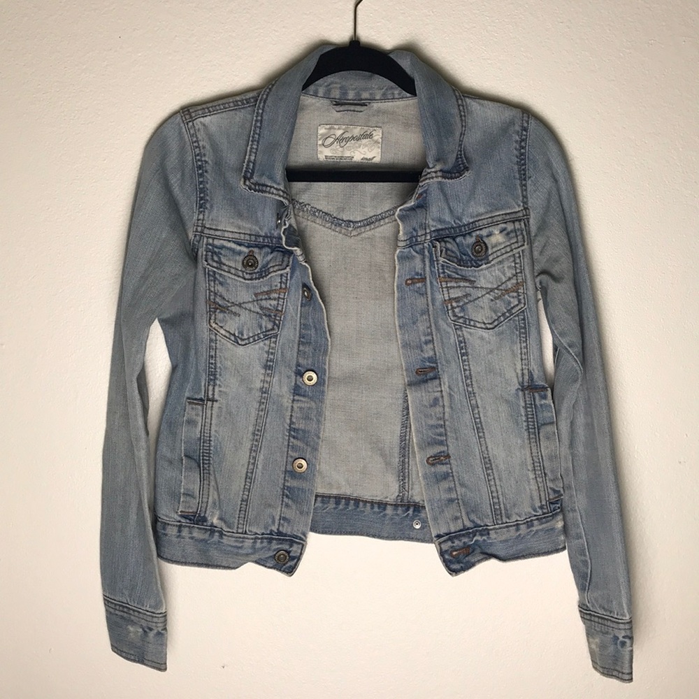 Areopostale Small Light Wash Jean Jacket